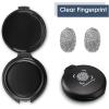 imageFingerprint Ink Pad Pack of 2  Thumbprint Ink Pad for Notary Supplies Identification Security ID Fingerprint Cards Law Enforcement Fingerprint kit Black Ink pad Stamp pad huella dactilar