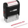 imageExcelMark Approved by  SelfInking Rubber Stamp  A1539 Red Ink
