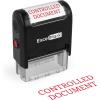 imageExcelMark Controlled Document Self Inking Rubber Stamp  Red Ink A1539