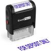 imageExcelMark Copy  SelfInking Rubber Stamp  A1539 Blue InkFOR DEPOSIT ONLY