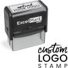 imageExcelMark Custom Logo Stamp  Personalized SelfInking Stamp  Upload Your Own Image MediumXL