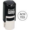 imageExcelMark Custom Round Self Inking Inspection Stamp  58quot Diameter 2 Lines