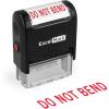 imageExcelMark DO NOT Bend Self Inking Rubber Stamp  Red Ink