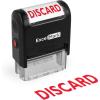 imageExcelMark Discard Self Inking Rubber Stamp  Red Ink A1539