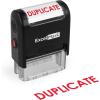 imageExcelMark Duplicate Self Inking Rubber Stamp  Red Ink