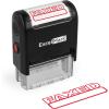 imageExcelMark FAXED Self Inking Rubber Stamp  Red InkFAXED