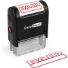 imageExcelMark FAXED Self Inking Rubber Stamp  Red InkPAID