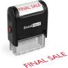 imageExcelMark Final Sale Self Inking Rubber Stamp  Red Ink A1539