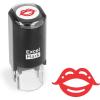 imageExcelMark Lips  SelfInking Rubber Stamp  Red Ink