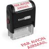 imageExcelMark PAR Avion AIRMAIL Self Inking Rubber Stamp  Red Ink A1539