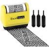 imageExcelMark Rolling Identity Theft Guard Stamp ID Theft Stamp with Refill Ink
