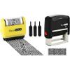 imageExcelMark Rolling Identity Theft Guard Stamp Roller Stamp Refill Ink and SelfInking Stamp15 inches