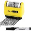 imageExcelMark Rolling Identity Theft Guard Stamp Roller Stamp and Redaction MarkerRoller Stamp and Redaction Marker