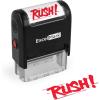 imageExcelMark Rush Self Inking Rubber Stamp  Red Ink