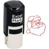imageExcelMark SelfInking Christmas Rubber Stamp  Santa  Red Ink