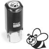 imageExcelMark Valentines Day Rubber Stamp  Bee Stamp  Black Ink