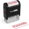 imageExcelMark for Deposit ONLY Self Inking Rubber Stamp  Red InkSCANNED