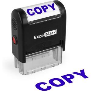 imageExcelMark Copy  SelfInking Rubber Stamp  A1539 Blue InkCOPY