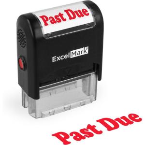 imageExcelMark Copy Stamp Self Inking Rubber Stamp  Red Ink for Office Use Ideal for Efficient Document Management with Copy Stamps Perfect for Professional SettingsPAST DUE