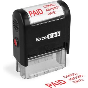 imageExcelMark Final Notice Final Statement  Self Inking Bill Collection Stamp in Red InkPAID AMOUNT DATE