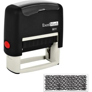 imageExcelMark Identity Theft Protection SelfInking Stamp 9011  Black Ink