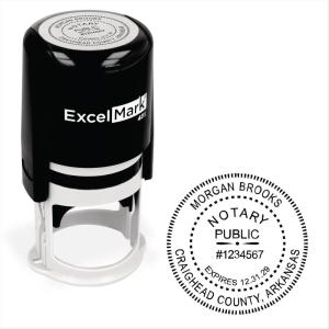 imageExcelMark Notary Stamp for All 50 States  Official State Seal  New Jersey  RoundArkansas