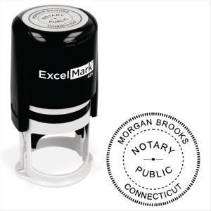 imageExcelMark Notary Stamp for All 50 States  Official State Seal  New Jersey  RoundConnecticut