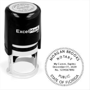 imageExcelMark Notary Stamp for All 50 States  Official State Seal  New Jersey  RoundFlorida