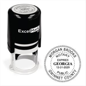 imageExcelMark Notary Stamp for All 50 States  Official State Seal  New Jersey  RoundGeorgia