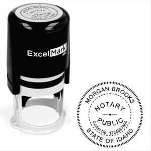 imageExcelMark Notary Stamp for All 50 States  Official State Seal  New Jersey  RoundIdaho