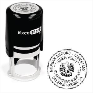 imageExcelMark Notary Stamp for All 50 States  Official State Seal  New Jersey  RoundLouisiana