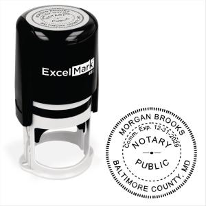 imageExcelMark Notary Stamp for All 50 States  Official State Seal  New Jersey  RoundMaryland