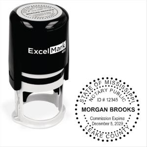 imageExcelMark Notary Stamp for All 50 States  Official State Seal  New Jersey  RoundMississippi