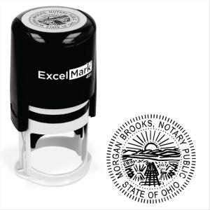 imageExcelMark Notary Stamp for All 50 States  Official State Seal  New Jersey  RoundOhio