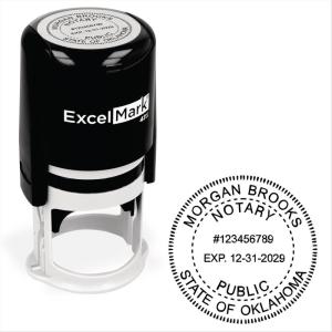 imageExcelMark Notary Stamp for All 50 States  Official State Seal  New Jersey  RoundOklahoma