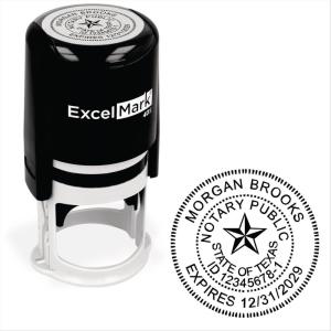 imageExcelMark Notary Stamp for All 50 States  Official State Seal  New Jersey  RoundTexas