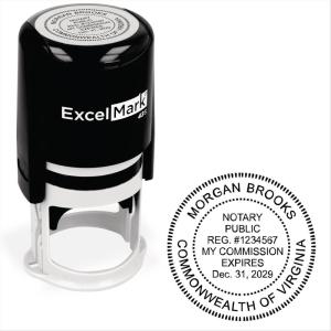 imageExcelMark Notary Stamp for All 50 States  Official State Seal  New Jersey  RoundVirginia