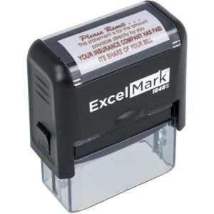 imageExcelMark Please REMIT Balance  Self Inking Bill Collection Stamp in Red Ink