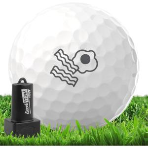 imageExcelMark Pro Golf Ball Stamp  Easy Ball Identification  Choose from 25 Styles and 4 ColorsBacon  Eggs