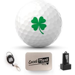 imageExcelMark Pro Golf Ball Stamp  Easy Ball Identification  Choose from 25 Styles and 4 ColorsClover Kit