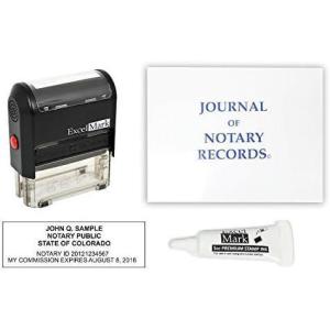 imageExcelMark Self Inking Notary Stamp Kit  Colorado