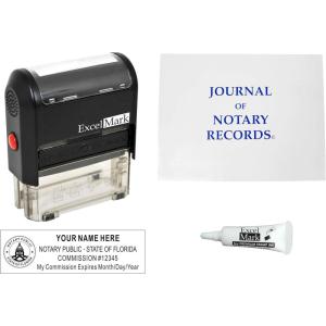 imageExcelMark Self Inking Notary Stamp Kit  Florida