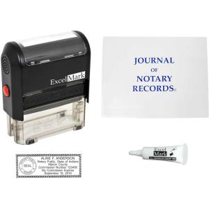 imageExcelMark Self Inking Notary Stamp Kit  Indiana