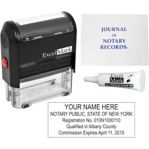 imageExcelMark Self Inking Notary Stamp Kit  New York