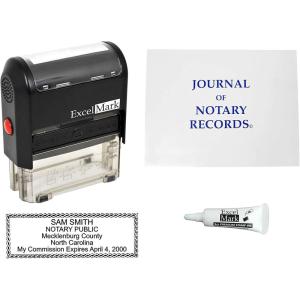 imageExcelMark Self Inking Notary Stamp Kit  North Carolina