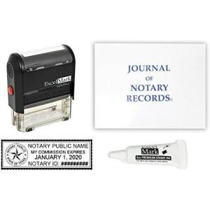imageExcelMark Self Inking Notary Stamp Kit  Texas
