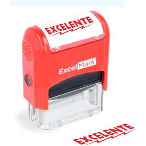 imageExcelMark SelfInking Rubber Teacher Grading Stamp  BUEN TrabajoEXCELENTE