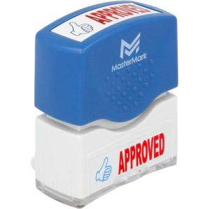 imageMasterMark Premium 2Color PreInked Office Stamp CompletedApproved