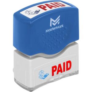 imageMasterMark Premium 2Color PreInked Office Stamp CompletedPaid