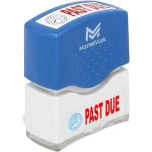 imageMasterMark Premium 2Color PreInked Office Stamp CompletedPast Due